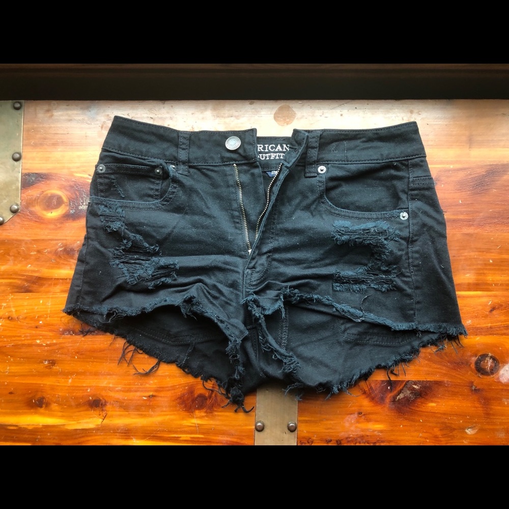 AE Black Jean Short